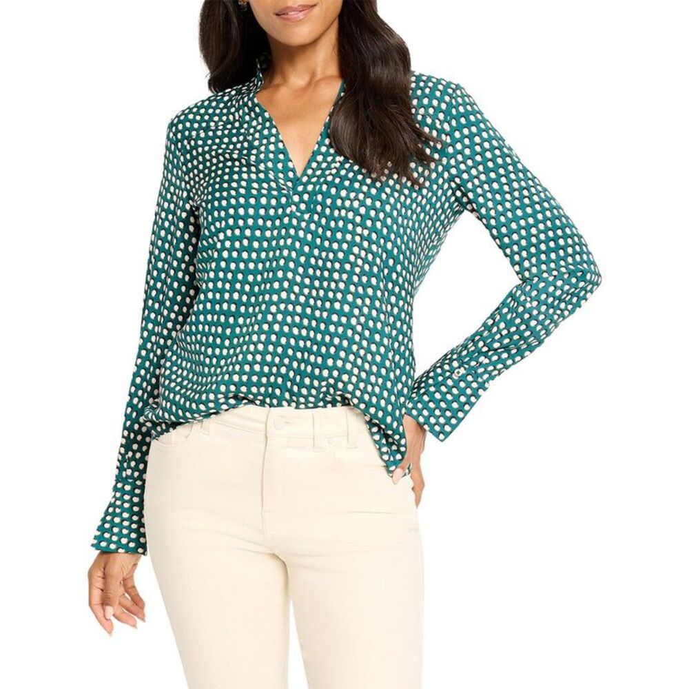 Nic+Zoe Womens Shadow Dot Top
